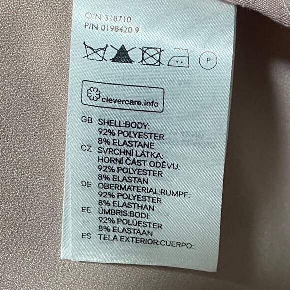 H&M Blazer Pale Pink Open Front Blazer Size 12 - Picture 7 of 7